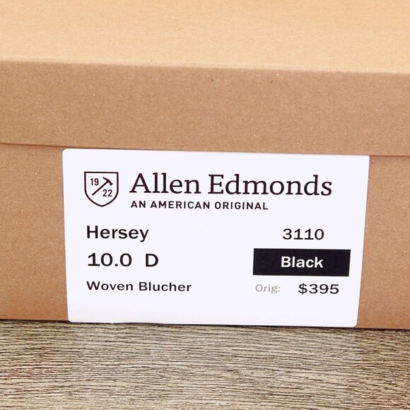 Allen Edmonds HERSEY 10 D Black * add $15 Cedar Trees main image 8